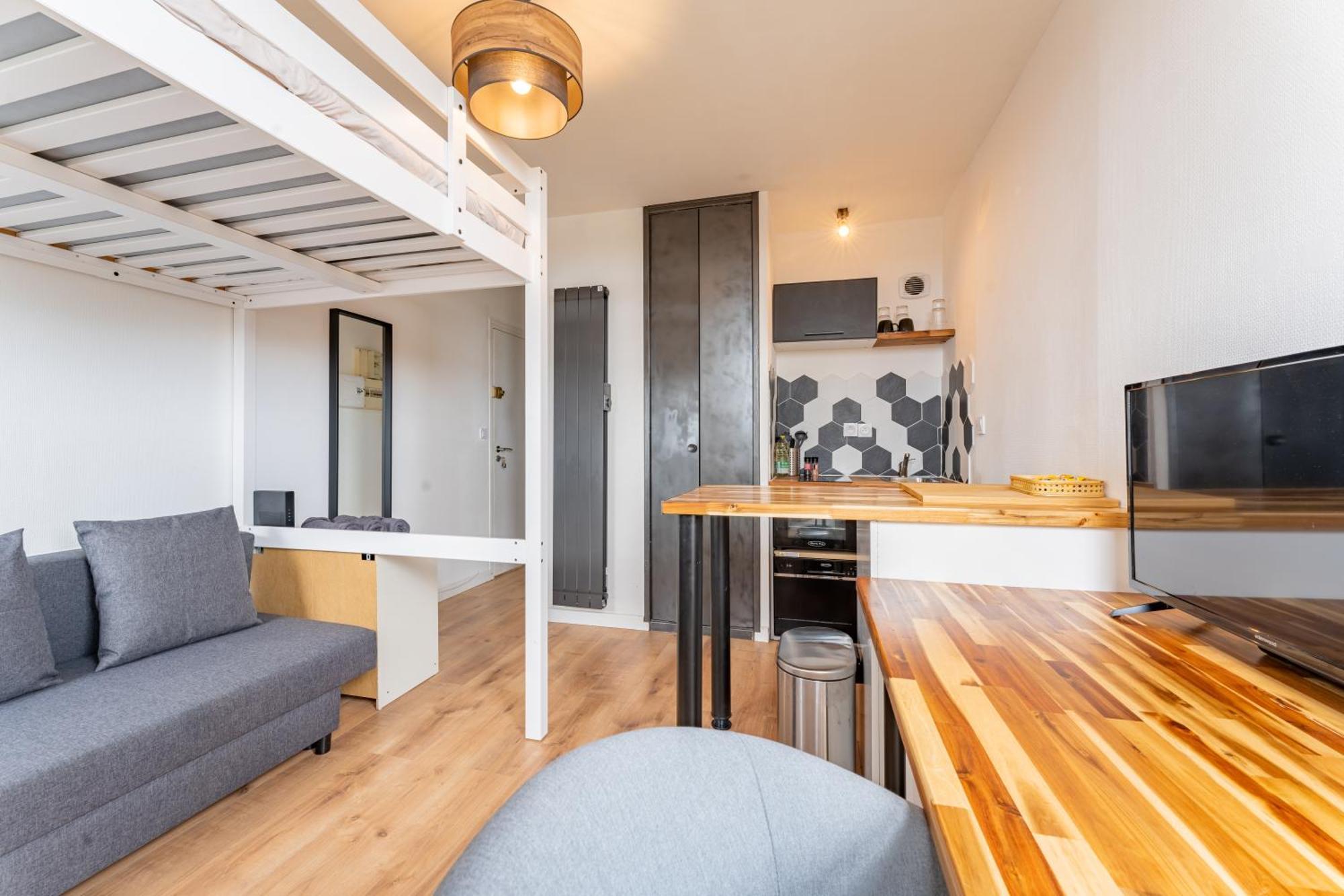 דירות אראס Charlemagne - Studio Confortable Avec Parking Gratuit - Quelques Pas De La Gare, Cuisine, Wifi מראה חיצוני תמונה